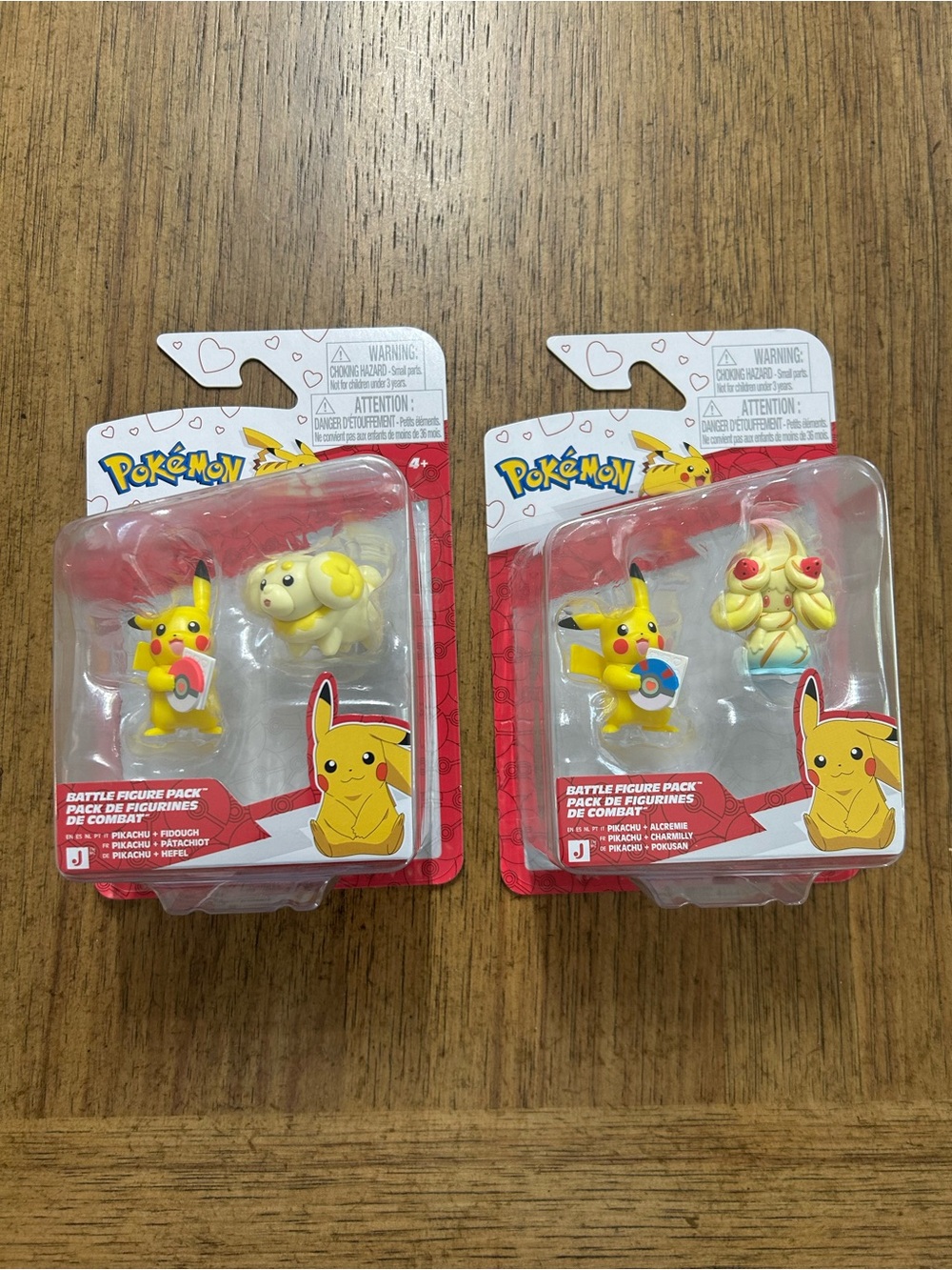 Pokémon Battle Figure Pack (2 Packs) - Pikachu/Fidough & Pikachu/Alcremie